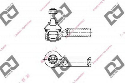 DJ PARTS de1220 -  Наконечник поперечной рулевой тяги